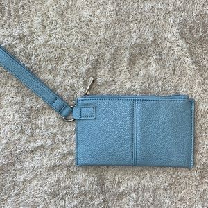 Small Blue Wristlet